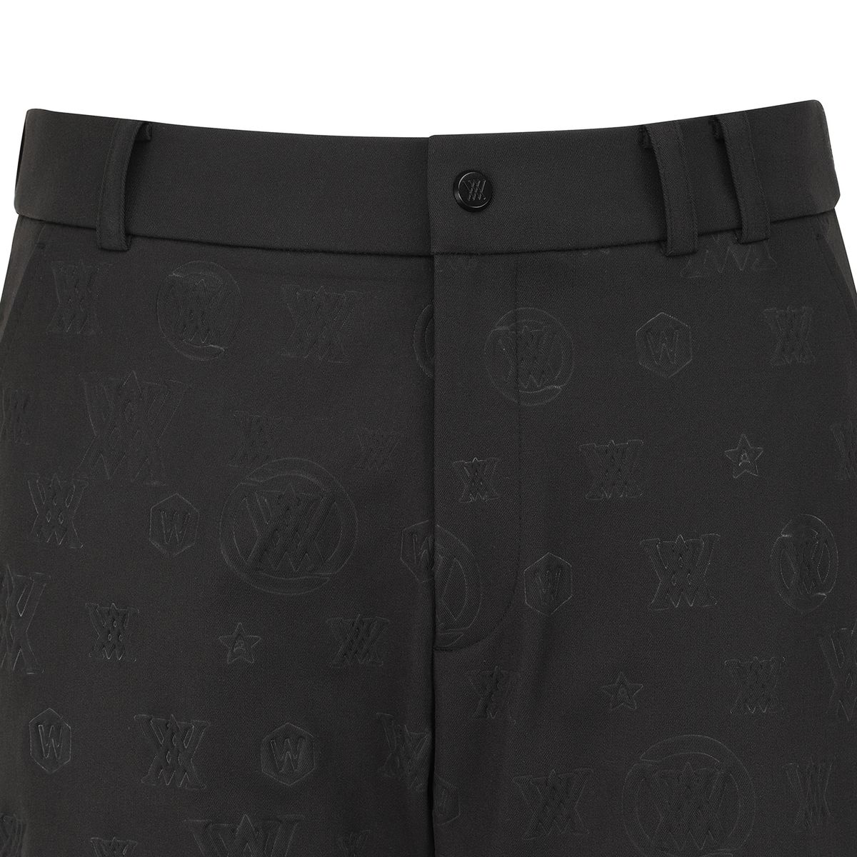 어뉴골프(ANEW GOLF) MEN LOGO EMBO PANTS_BK
