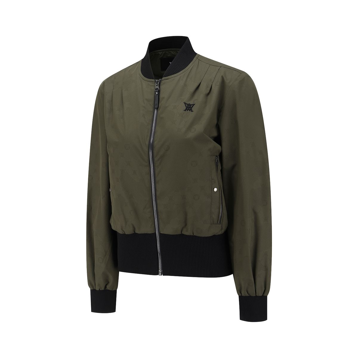 어뉴골프(ANEW GOLF) WOMEN COLOR BLOCK HOODED BLOUSON JACKET_DK