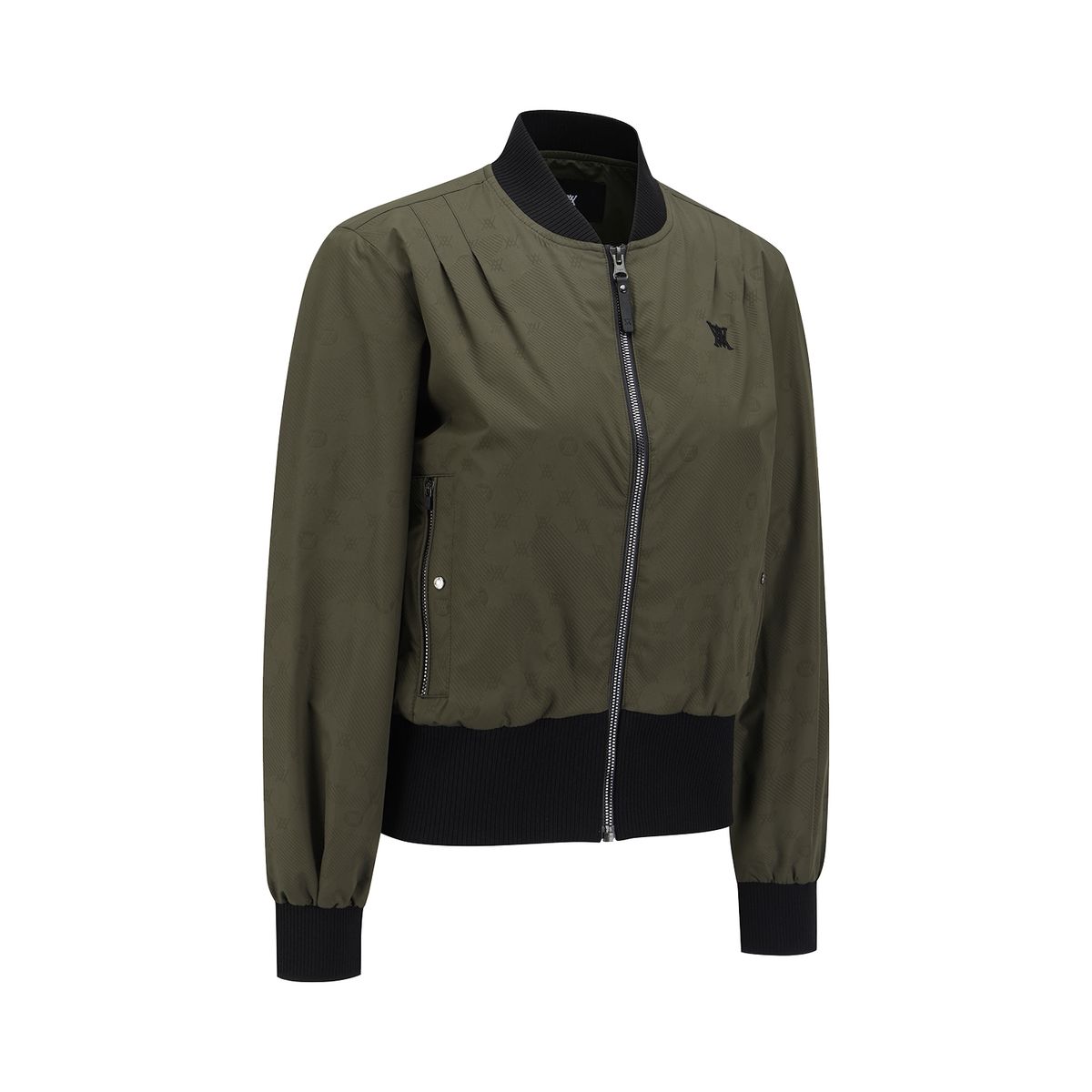어뉴골프(ANEW GOLF) WOMEN COLOR BLOCK HOODED BLOUSON JACKET_DK