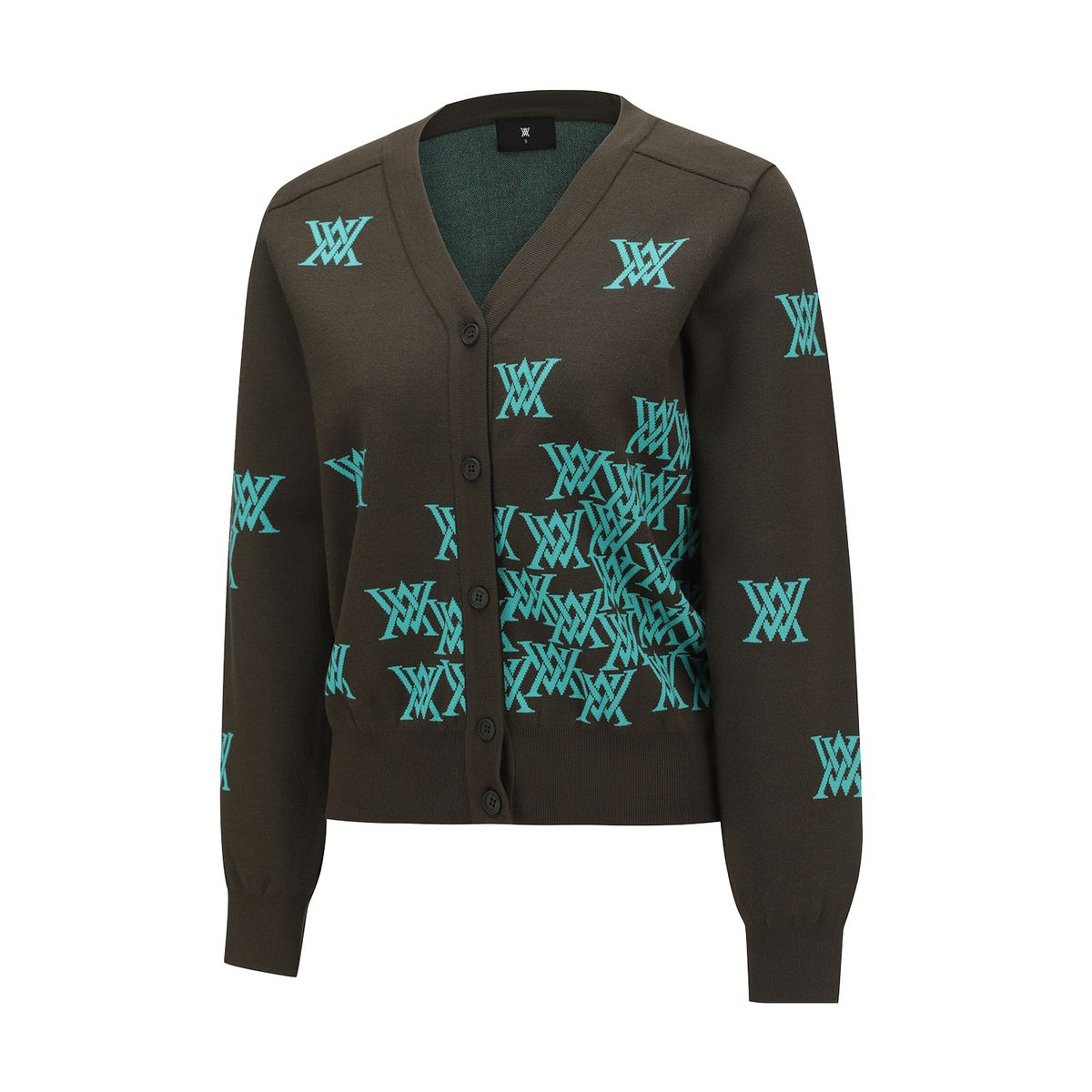 어뉴골프(ANEW GOLF) WOMEN LOGO KNIT CARDIGAN_KH