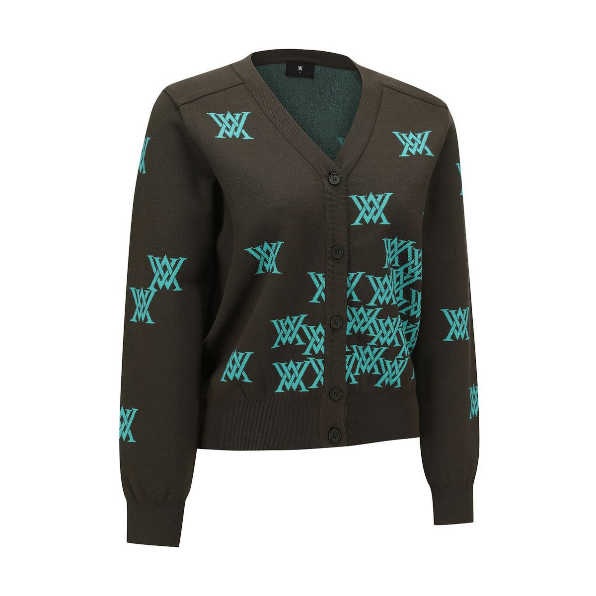 어뉴골프(ANEW GOLF) WOMEN LOGO KNIT CARDIGAN_KH
