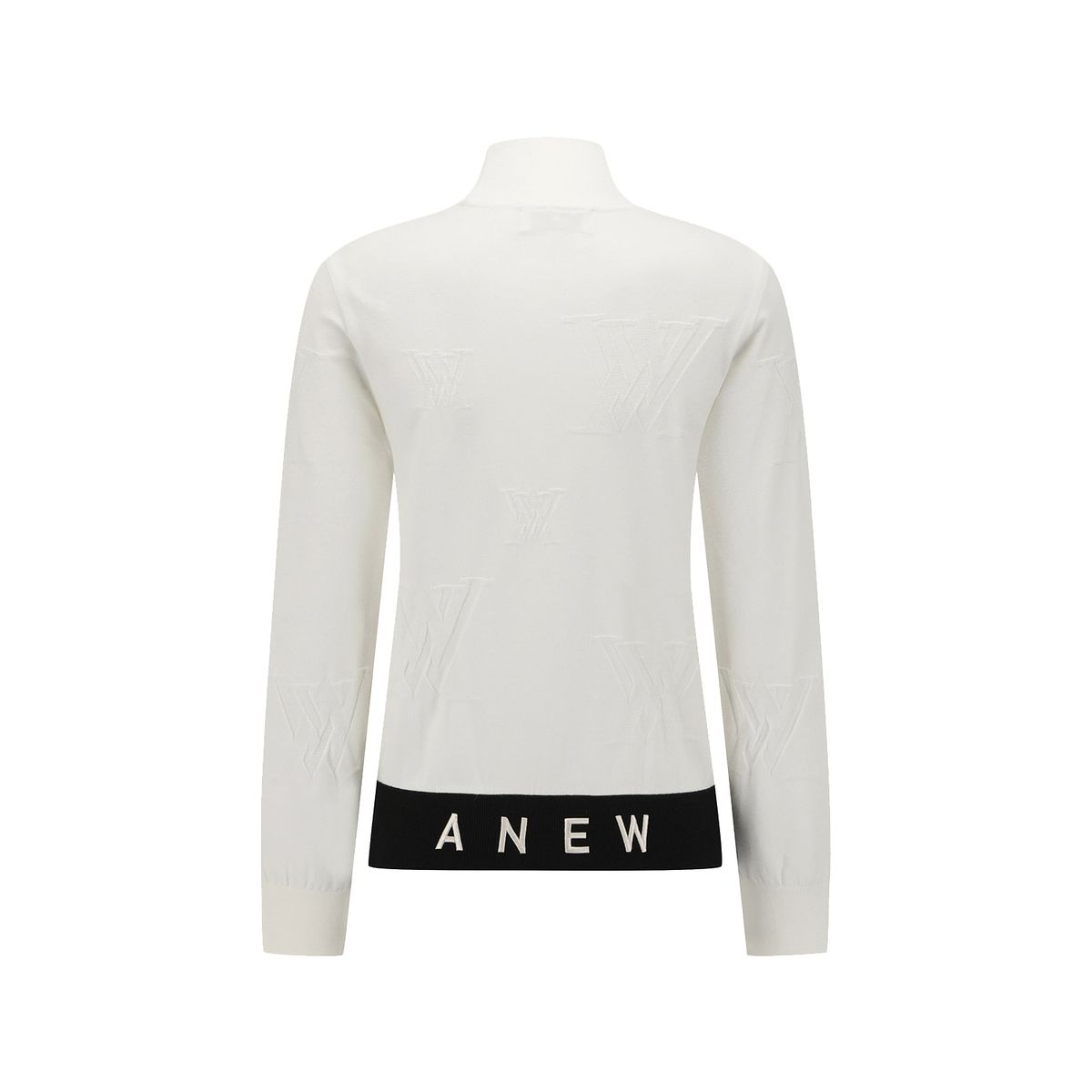 어뉴골프(ANEW GOLF) WOMEN LOGO PATTERN TURTLENECK SWEATER_OW