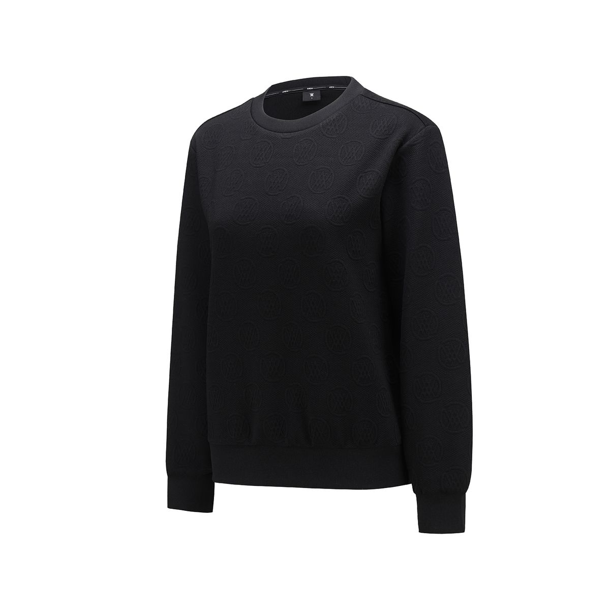 어뉴골프(ANEW GOLF) WOMEN JACQUARD SWEATSHIRT_BK