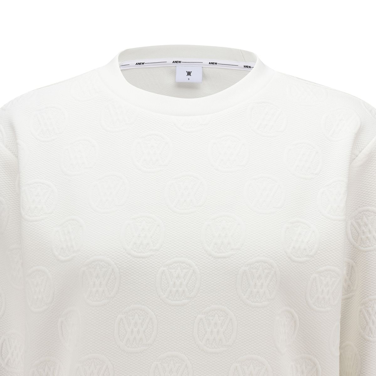 어뉴골프(ANEW GOLF) WOMEN JACQUARD SWEATSHIRT_OW