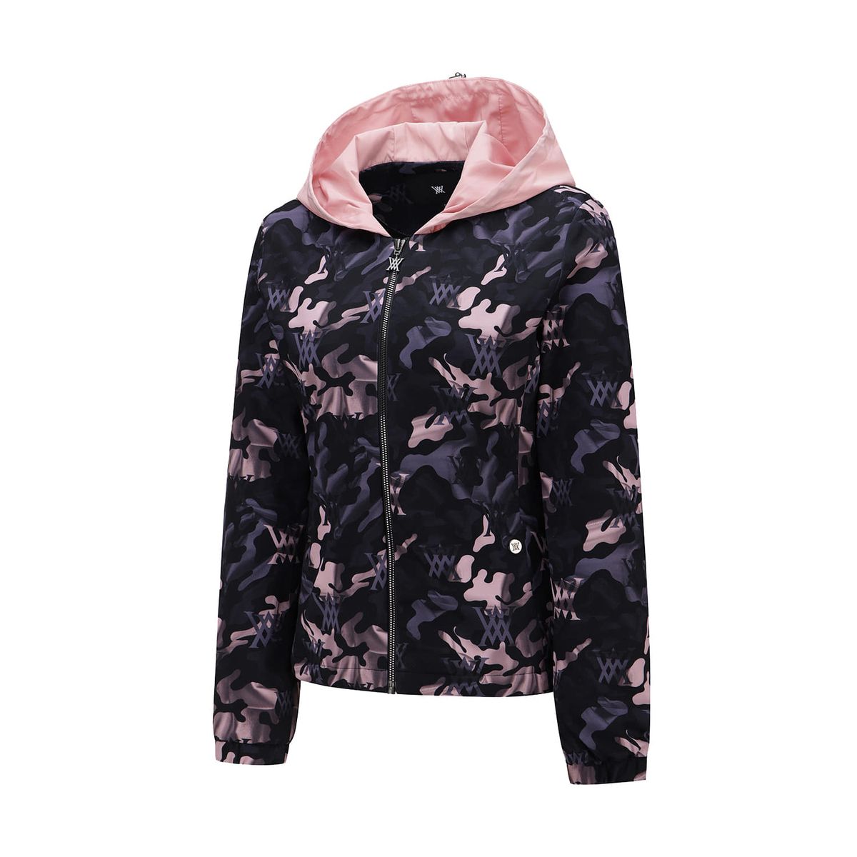 어뉴골프(ANEW GOLF) WOMEN CAMO PATTERN HOODED T-SHIRT CARDIGAN_LP