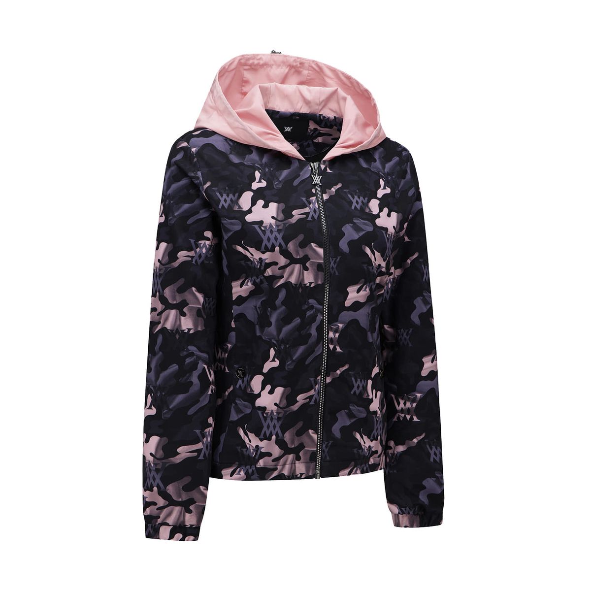 어뉴골프(ANEW GOLF) WOMEN CAMO PATTERN HOODED T-SHIRT CARDIGAN_LP
