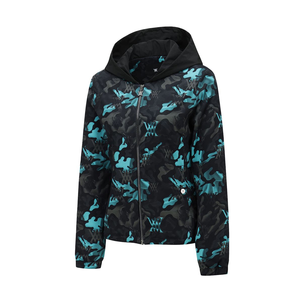 어뉴골프(ANEW GOLF) WOMEN CAMO PATTERN HOODED T-SHIRT CARDIGAN_AB