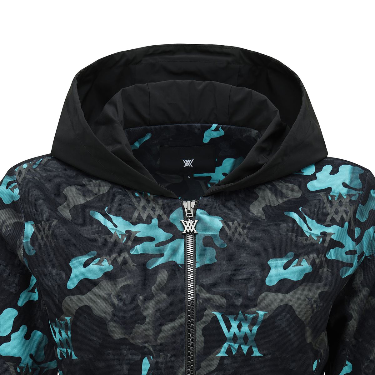 어뉴골프(ANEW GOLF) WOMEN CAMO PATTERN HOODED T-SHIRT CARDIGAN_AB