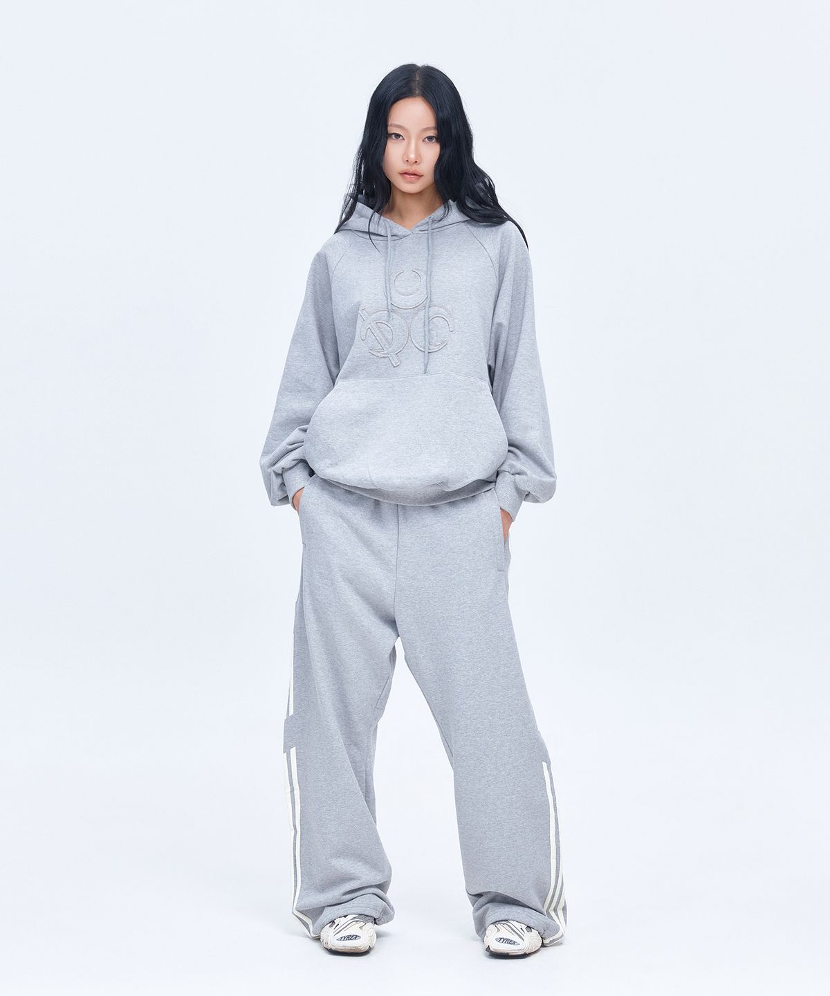 디오스피스(DAUSPICE) (DUC) Symbol Hoodie Grey