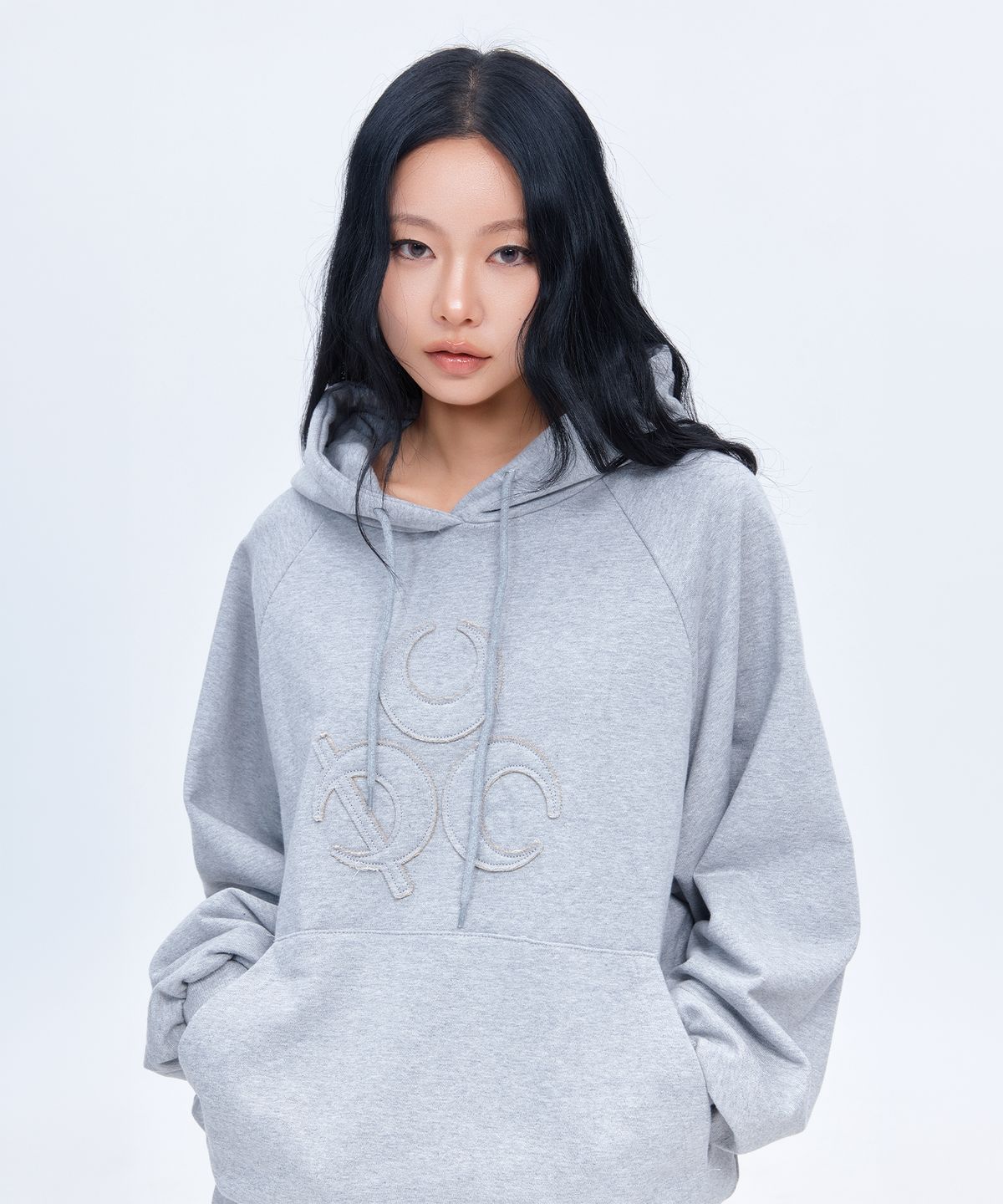 디오스피스(DAUSPICE) (DUC) Symbol Hoodie Grey