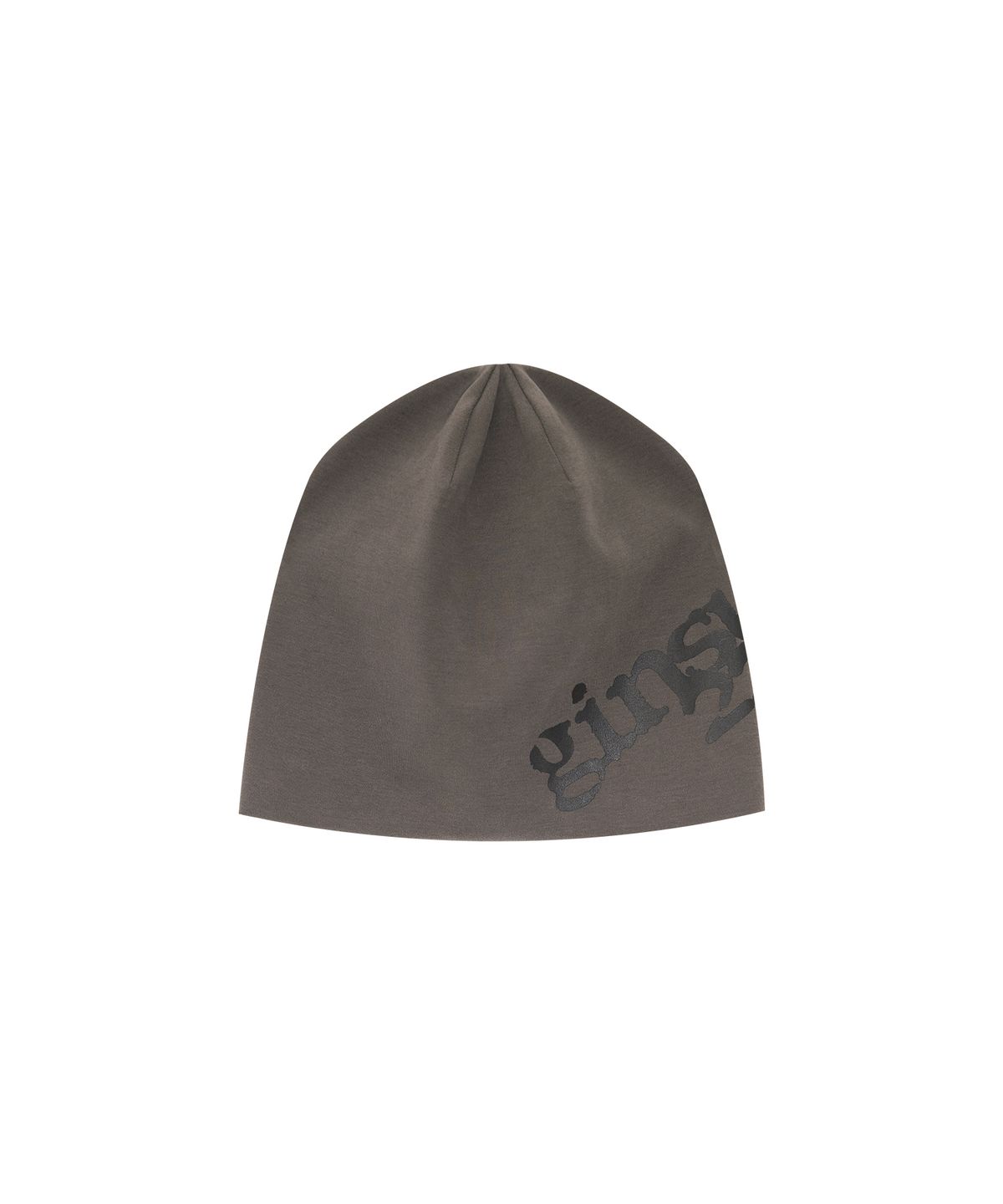 긴스키(GINSUKI) [긴스키 X 물바다]SLOUCHY LOGO BEANIE (CHARCOAL)