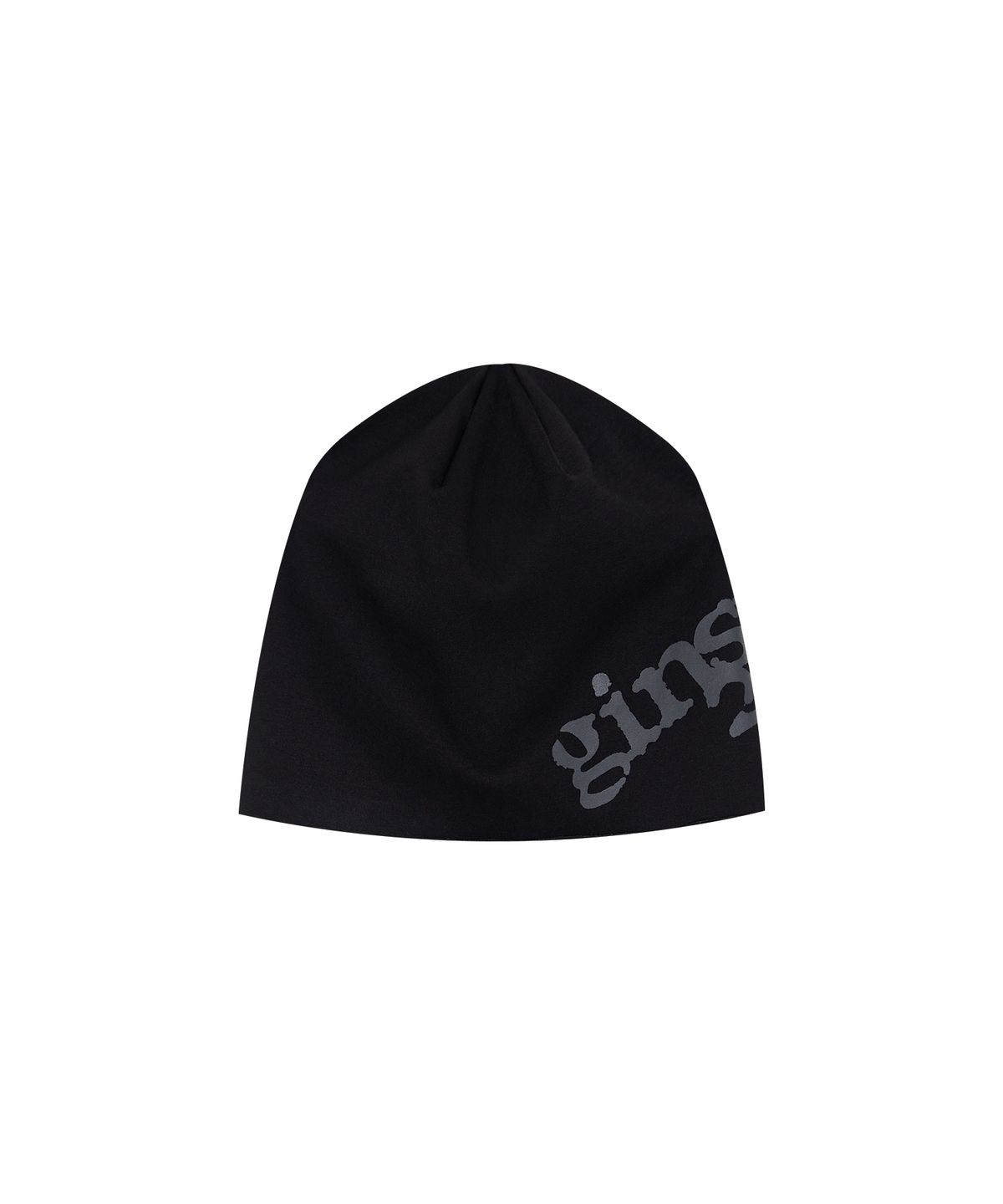 긴스키(GINSUKI) SLOUCHY LOGO BEANIE (BLACK)
