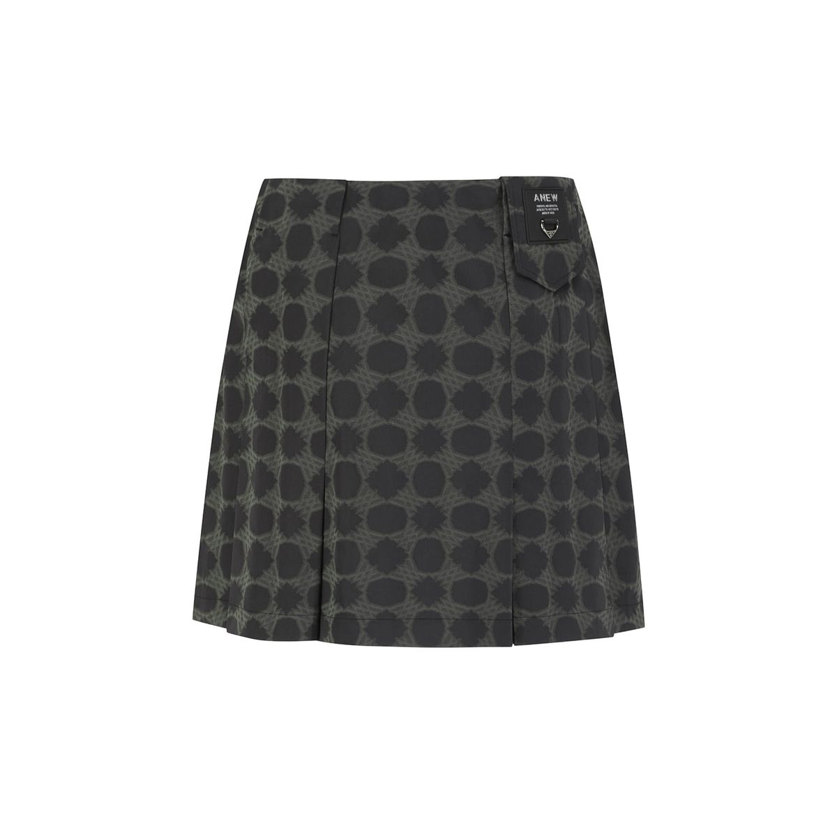 어뉴골프(ANEW GOLF) WOMEN SEASONAL PATTERN SKIRT_BK