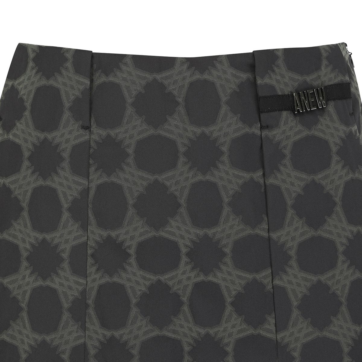 어뉴골프(ANEW GOLF) WOMEN SEASONAL PATTERN SKIRT_BK