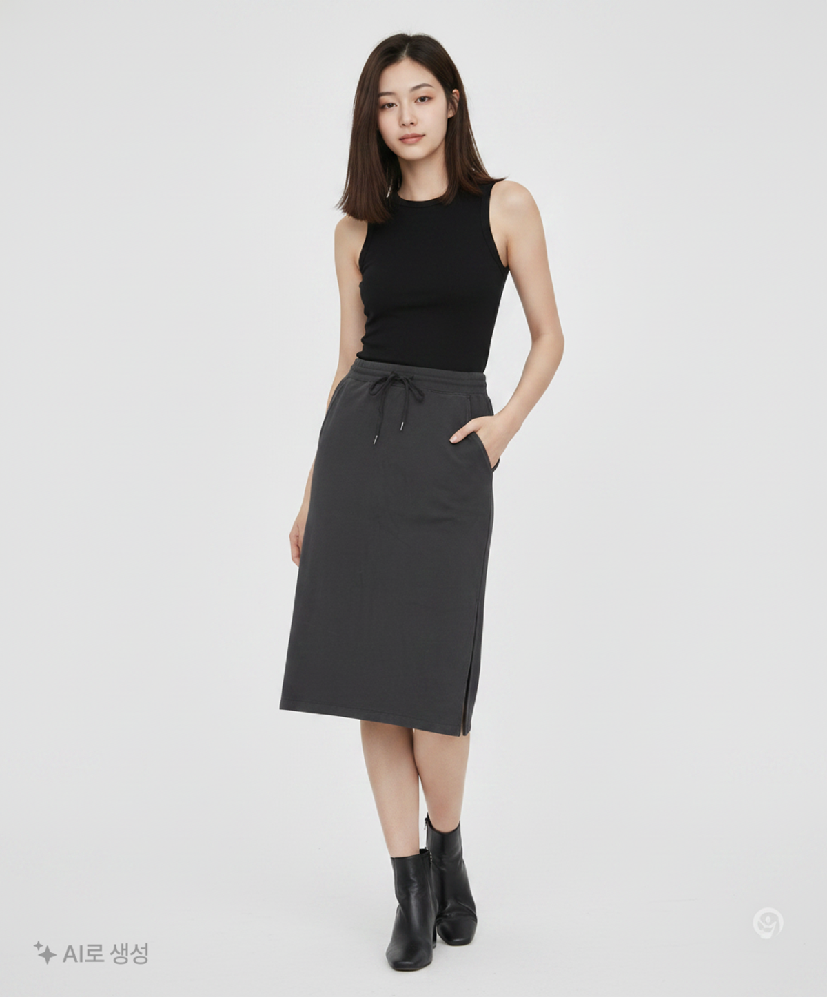 무신사 스탠다드(MUSINSA STANDARD) 롱스커트 L