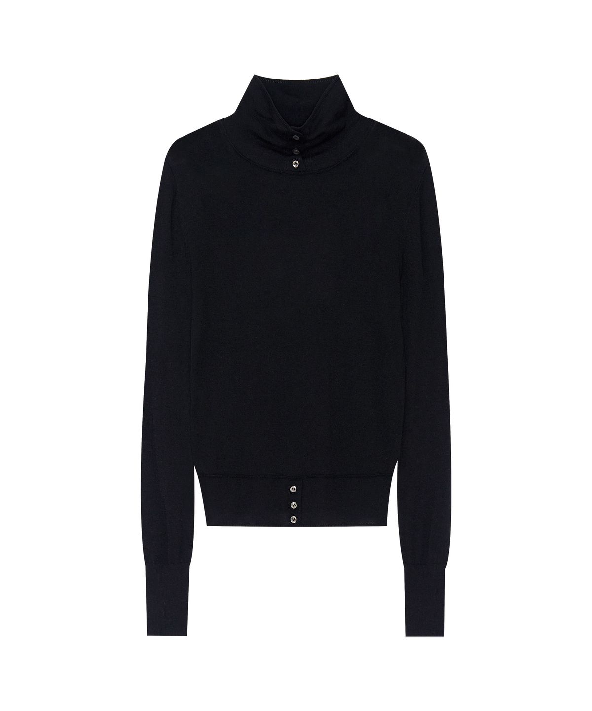 긴스키(GINSUKI) MERINO WOOL LAYER TURTLE  KNIT (BLACK)
