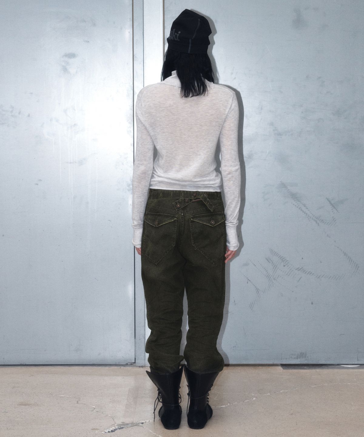 긴스키(GINSUKI) MERINO WOOL LAYER TURTLE  KNIT (GREY)