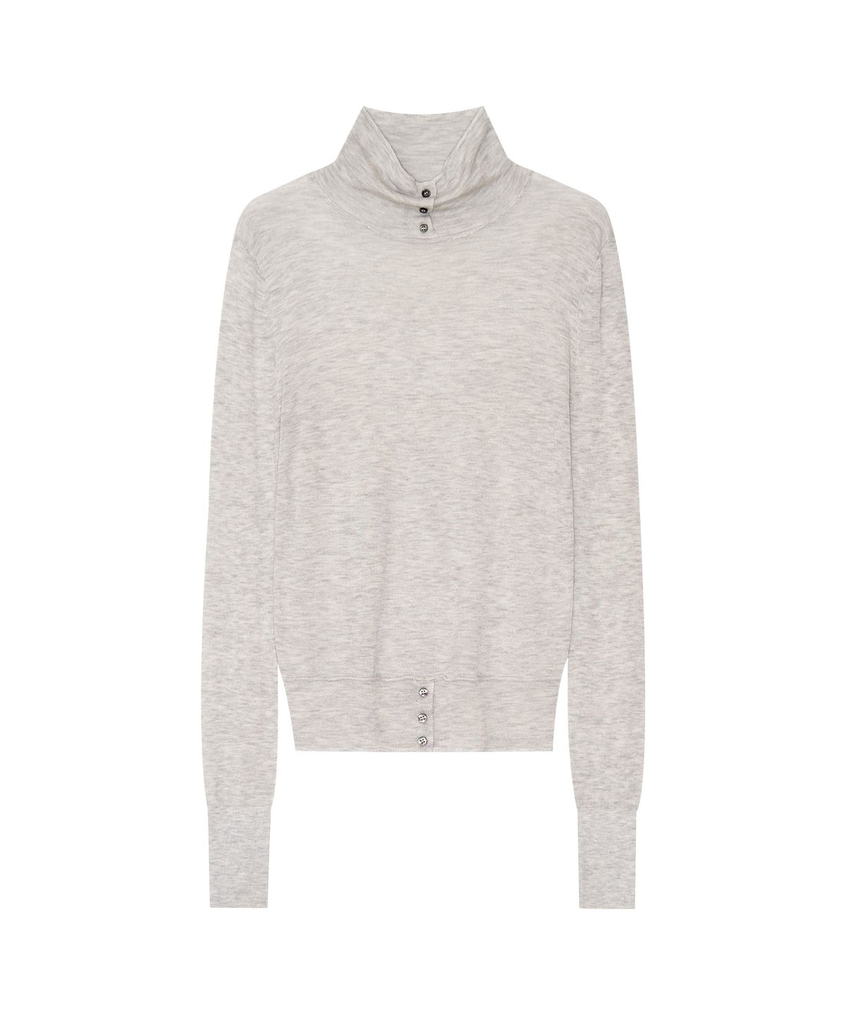 긴스키(GINSUKI) MERINO WOOL LAYER TURTLE  KNIT (GREY)