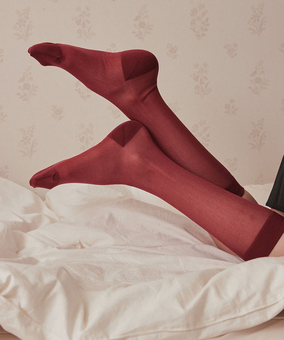 삭스타즈(SOCKSTAZ) STW252 시스루 솔리드 니하이 (4 Colors)