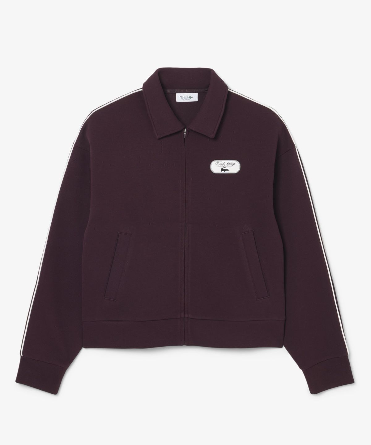 라코스테(LACOSTE) 여성 테니스 헤리티지 집업 스웻셔츠 SF6822-56N ZB5