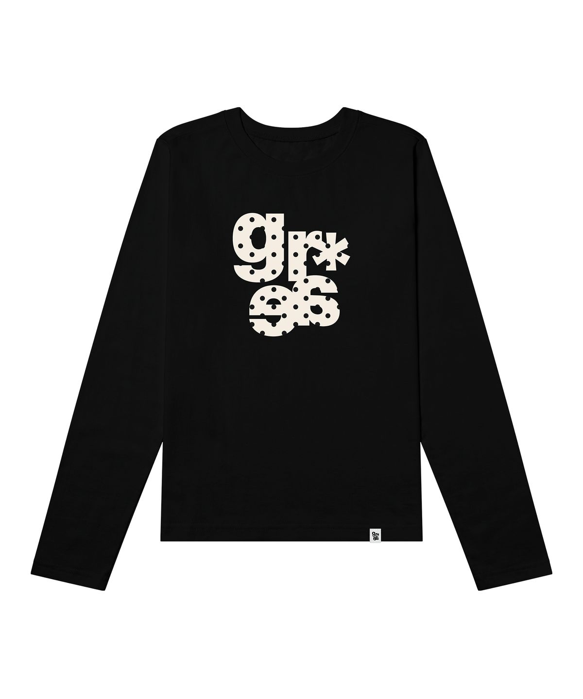 그레이버(GRAVER) [UNISEX]GRAE-S DOT 롱슬리브 티셔츠_White
