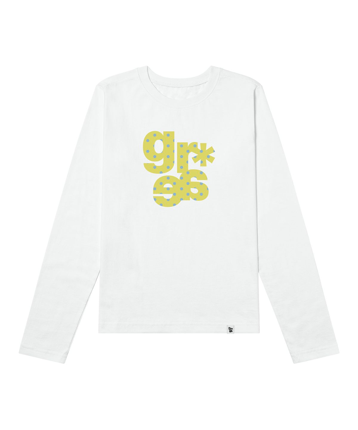 그레이버(GRAVER) [UNISEX]GRAE-S DOT 롱슬리브 티셔츠_White