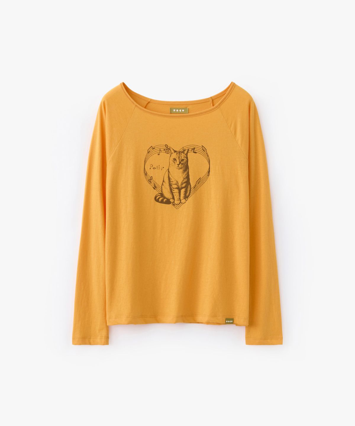 포에브(POEV) Melody Cat Raglan Top - Orange