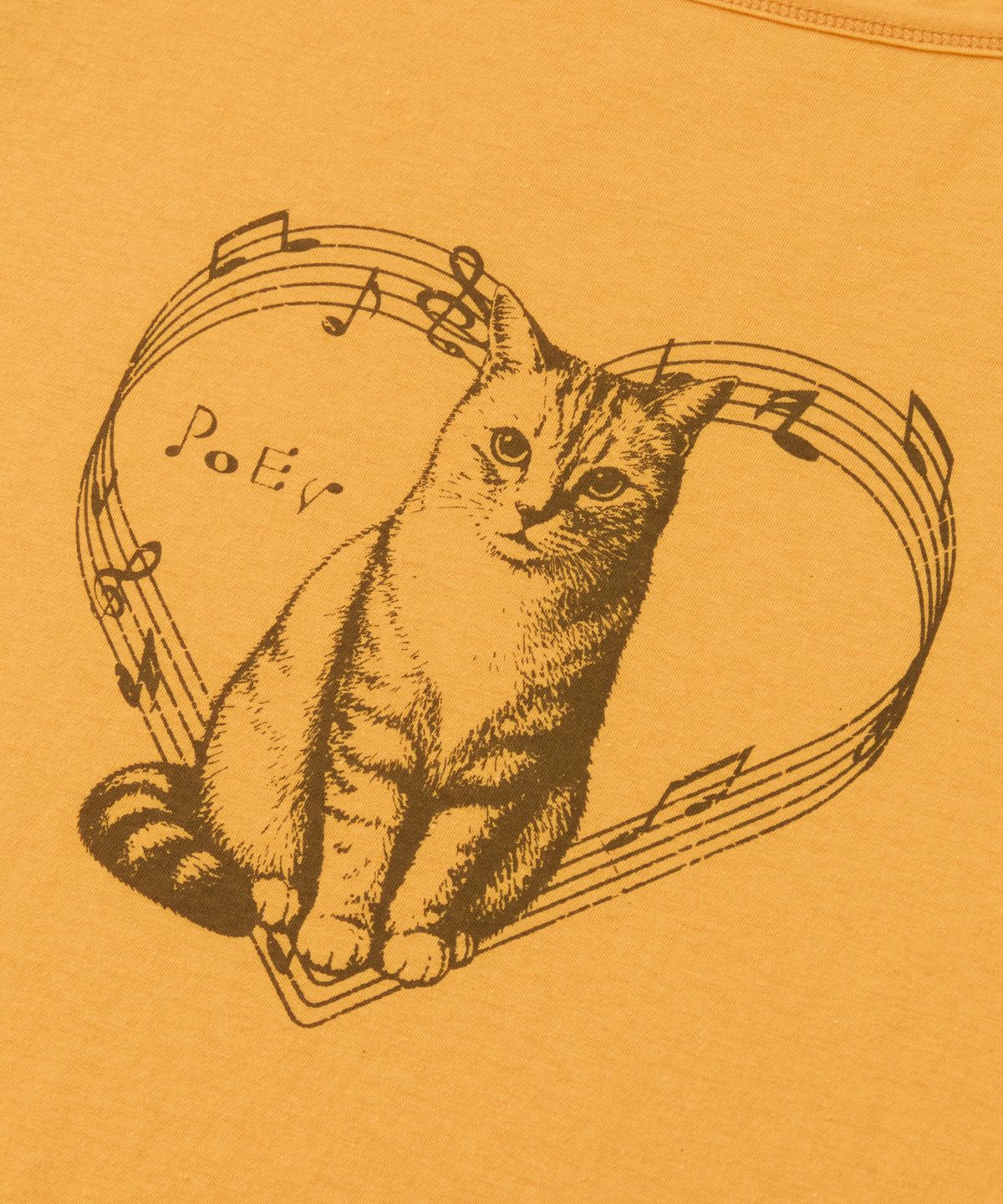 포에브(POEV) Melody Cat Raglan Top - Orange