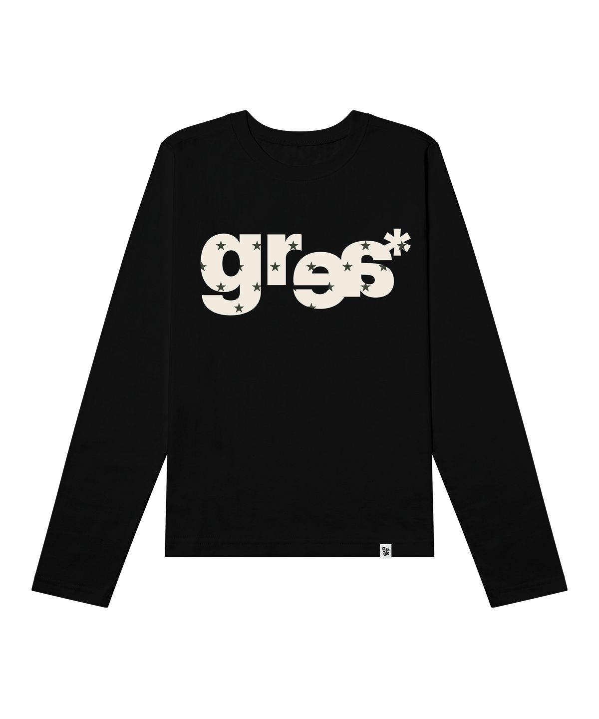 그레이버(GRAVER) [UNISEX]GRAE-S WIDE STAR 롱슬리브 티셔츠_White