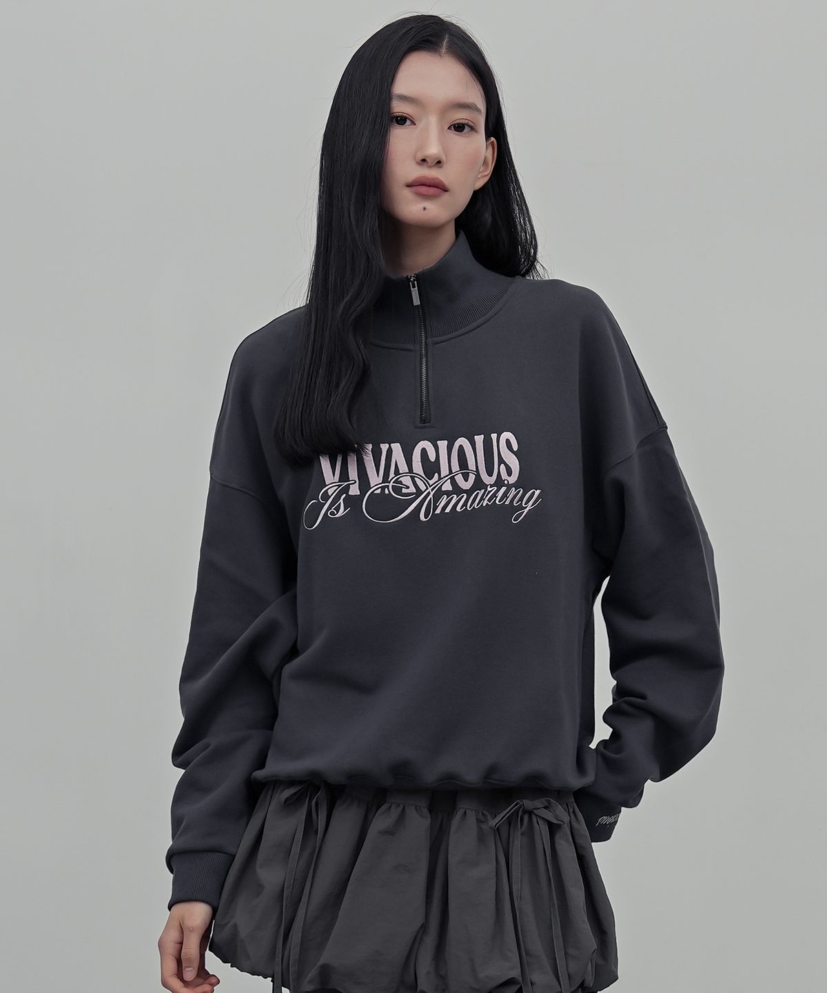 비바셔스(VIVACIOUS) 어메이징 하프 집업_5COL