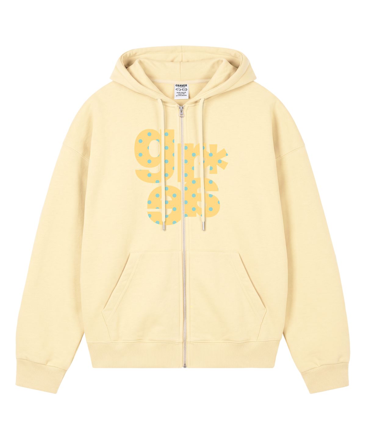 그레이버(GRAVER) [UNISEX]GRAE-S DOT_후드집업_Gray
