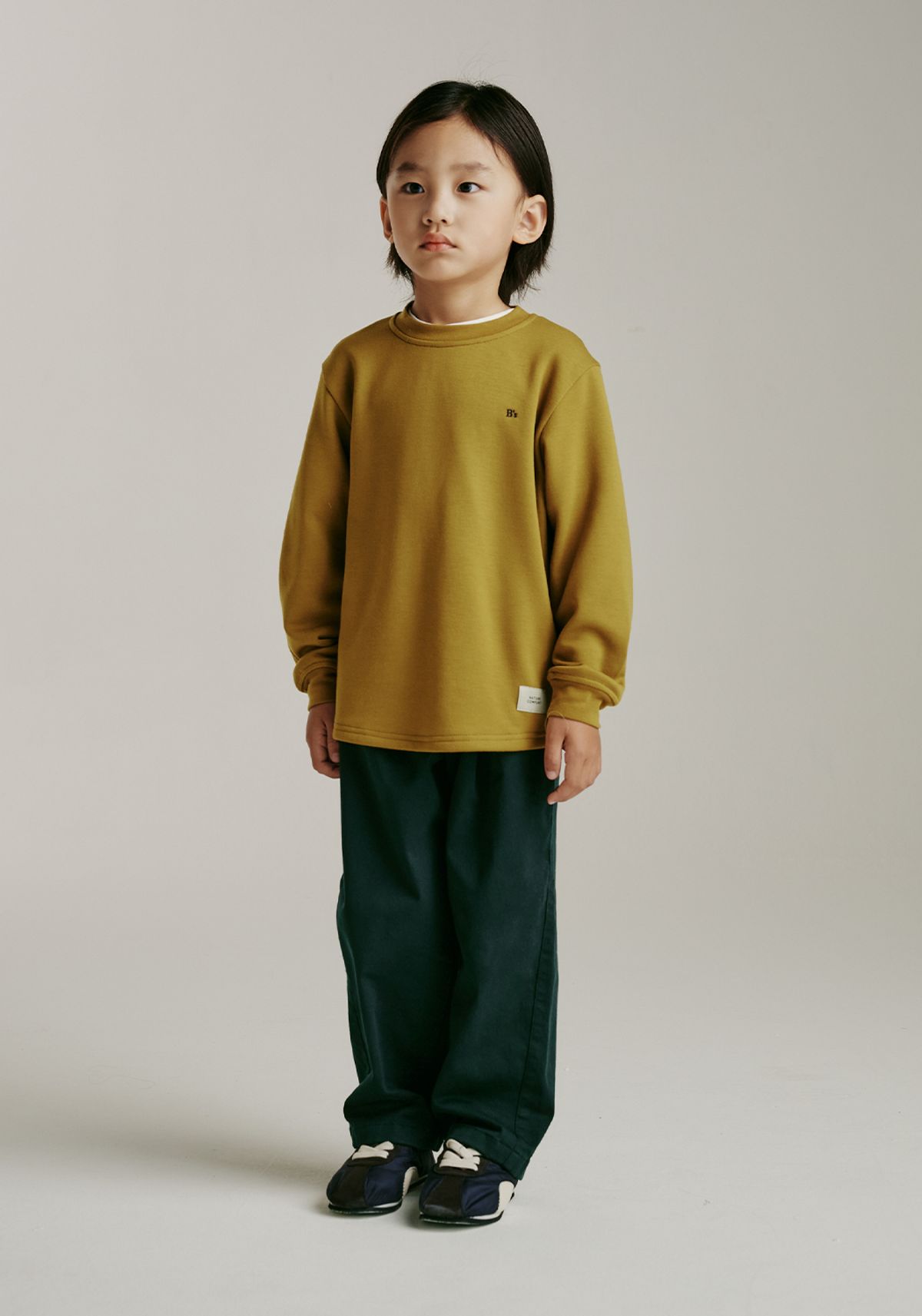 빈(BEEN) BA53TS02OL 올리브 그린 라운드 티셔츠