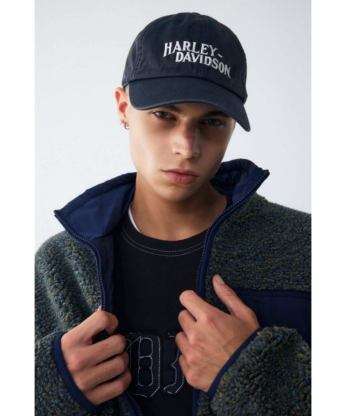 할리데이비슨 컬렉션스®(HARLEY-DAVIDSON COLLECTIONS®) 할리 빈티지 워싱 볼캡 네이비 HH16381001