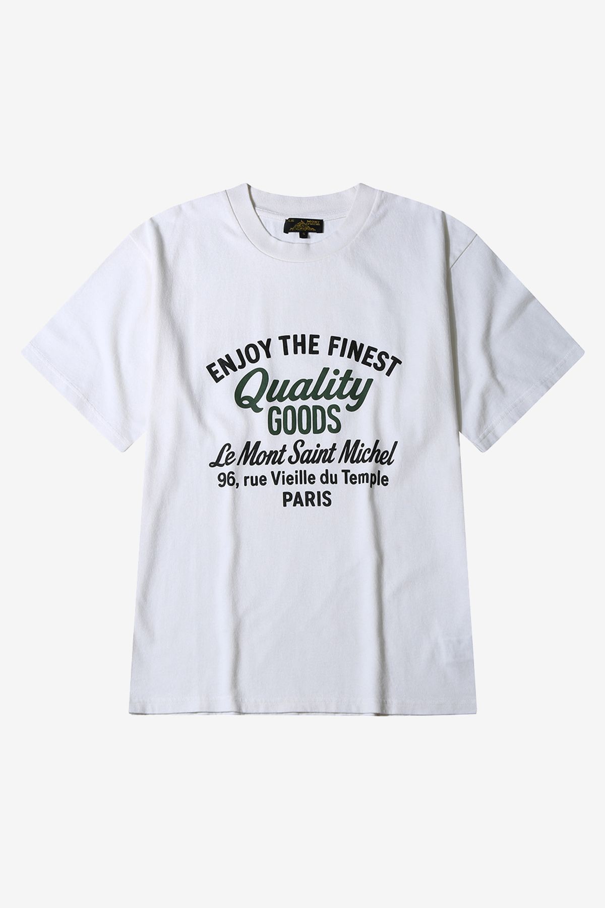 르몽생미셸(LE MONT ST MICHEL) TISSAN-PRINTED TEESHIRT_White