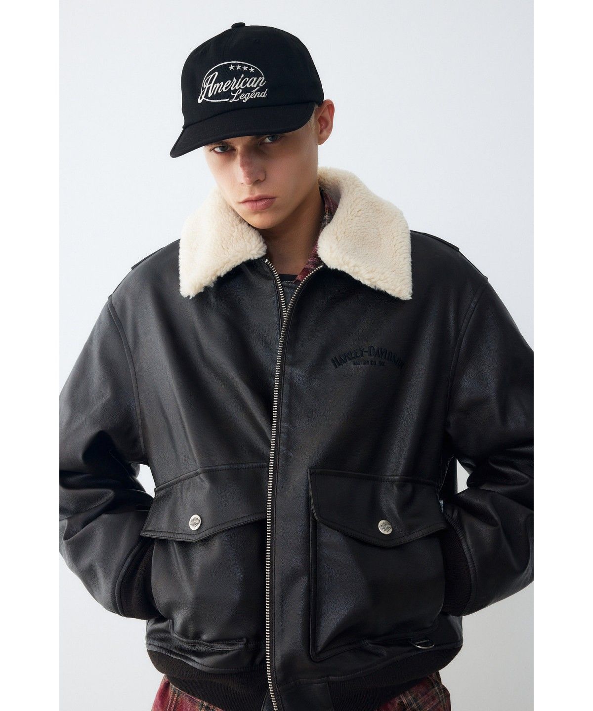 할리데이비슨 컬렉션스®(HARLEY-DAVIDSON COLLECTIONS®) 아메리칸 레전드 볼캡 블랙 HH16381004