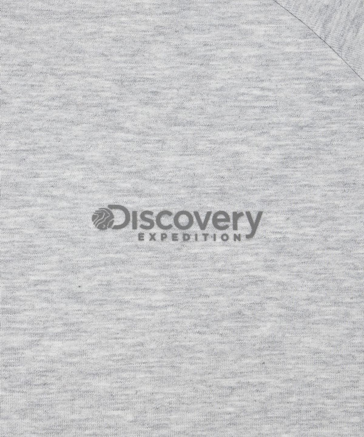 디스커버리 익스페디션(DISCOVERY EXPEDITION) 유니 에어 니트 쿼터 집업 맨투맨 (M/GREY)