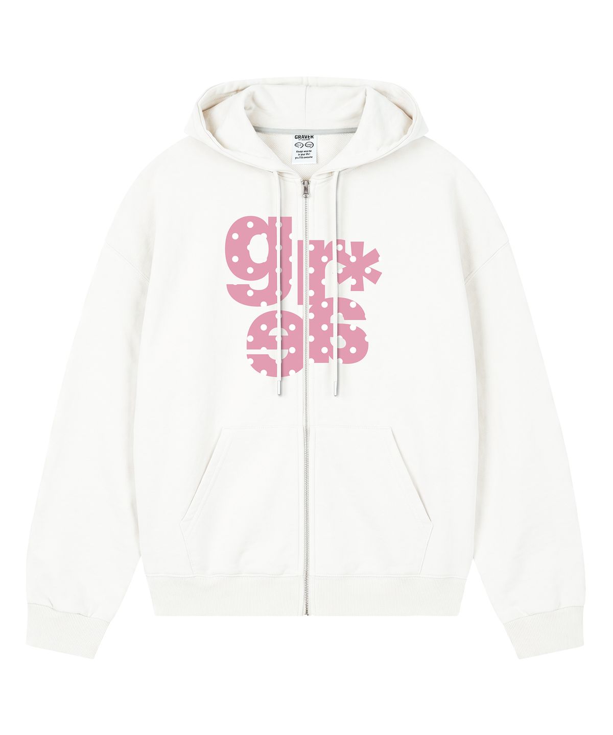 그레이버(GRAVER) [UNISEX]GRAE-S DOT 후드집업_Black