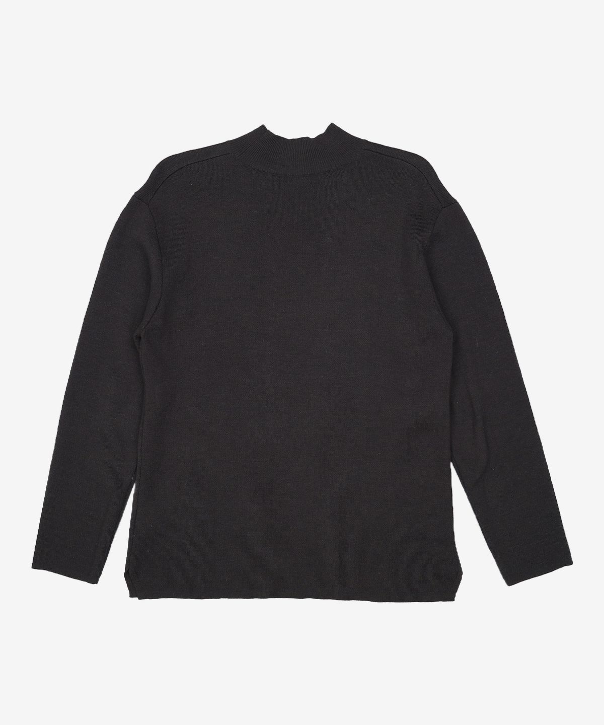 가먼트레이블(GARMENT LABLE) Twofold Half Neck Knit - Black M