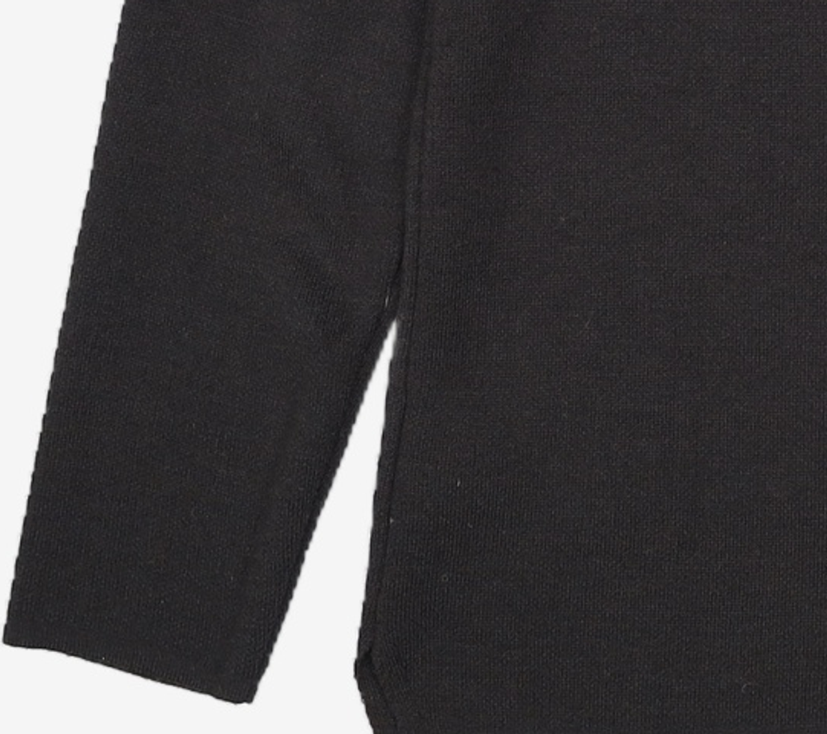 가먼트레이블(GARMENT LABLE) Twofold Half Neck Knit - Black M