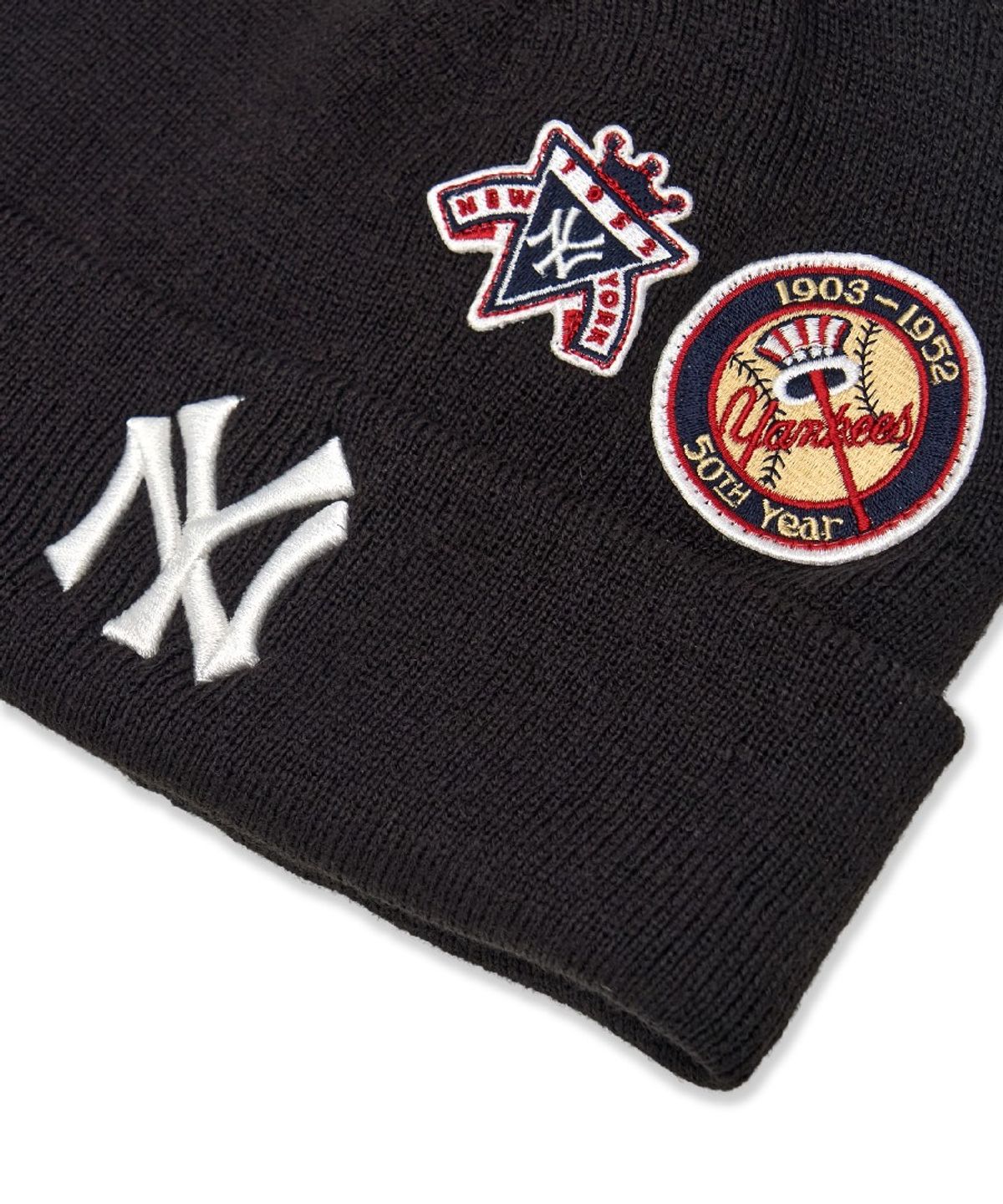 엠엘비 키즈(MLB KIDS) 시그니처 패치 비니 NY (Black)