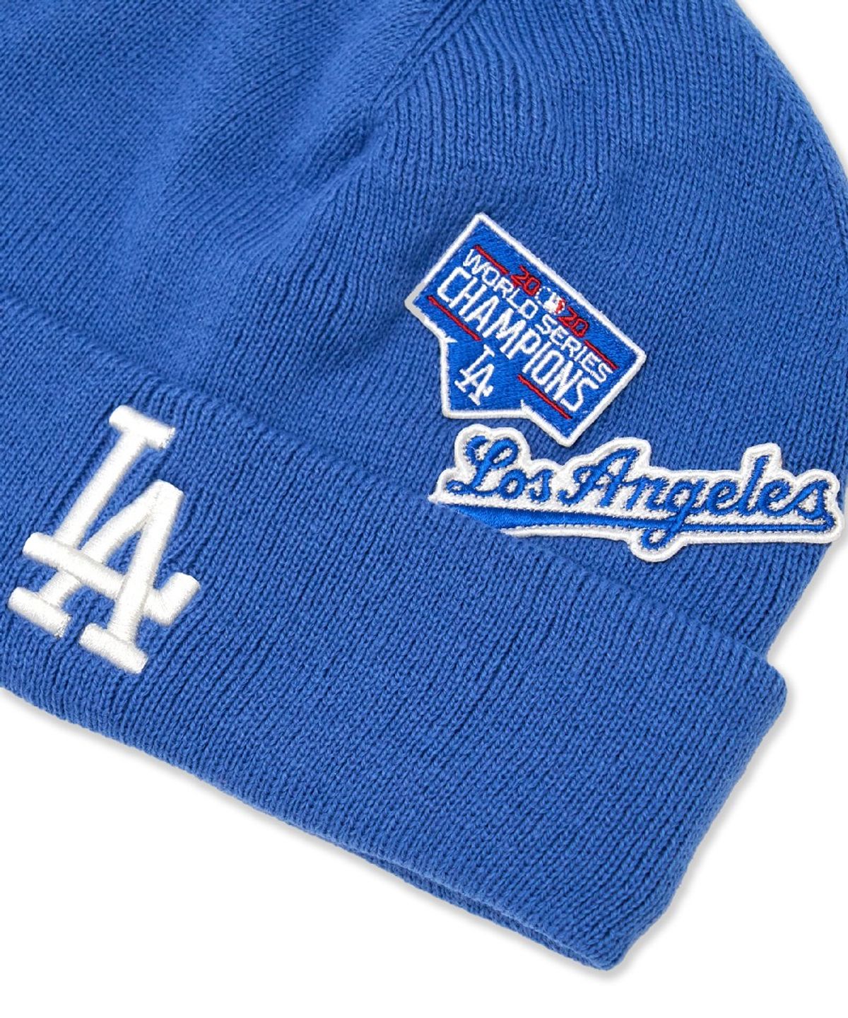 엠엘비 키즈(MLB KIDS) 시그니처 패치 비니 LA (Blue)