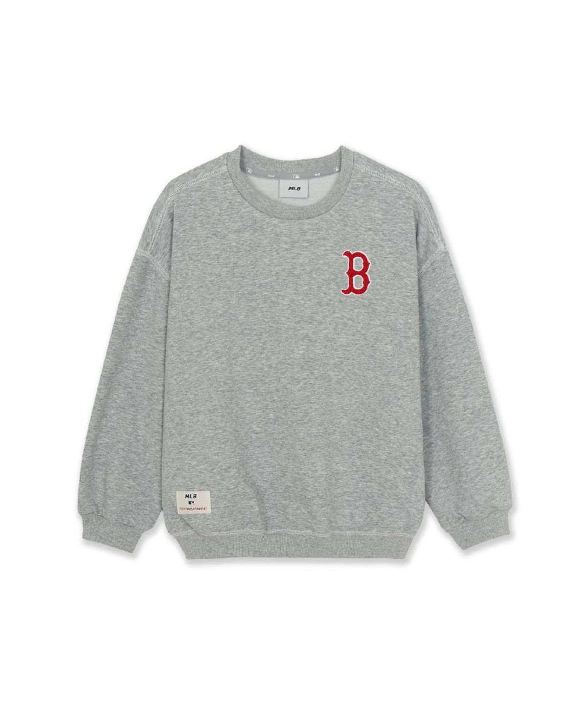 엠엘비 키즈(MLB KIDS) 스포티브 시그니처 팀로고 맨투맨 세트 BOS (Melange Grey)