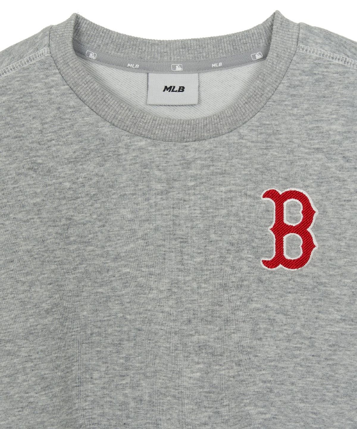 엠엘비 키즈(MLB KIDS) 스포티브 시그니처 팀로고 맨투맨 세트 BOS (Melange Grey)