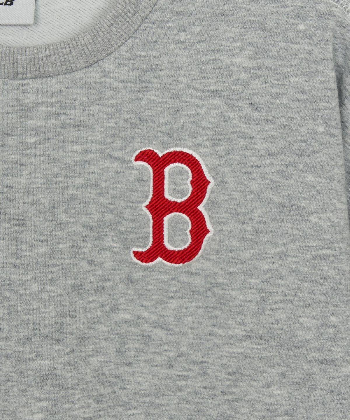 엠엘비 키즈(MLB KIDS) 스포티브 시그니처 팀로고 맨투맨 세트 BOS (Melange Grey)