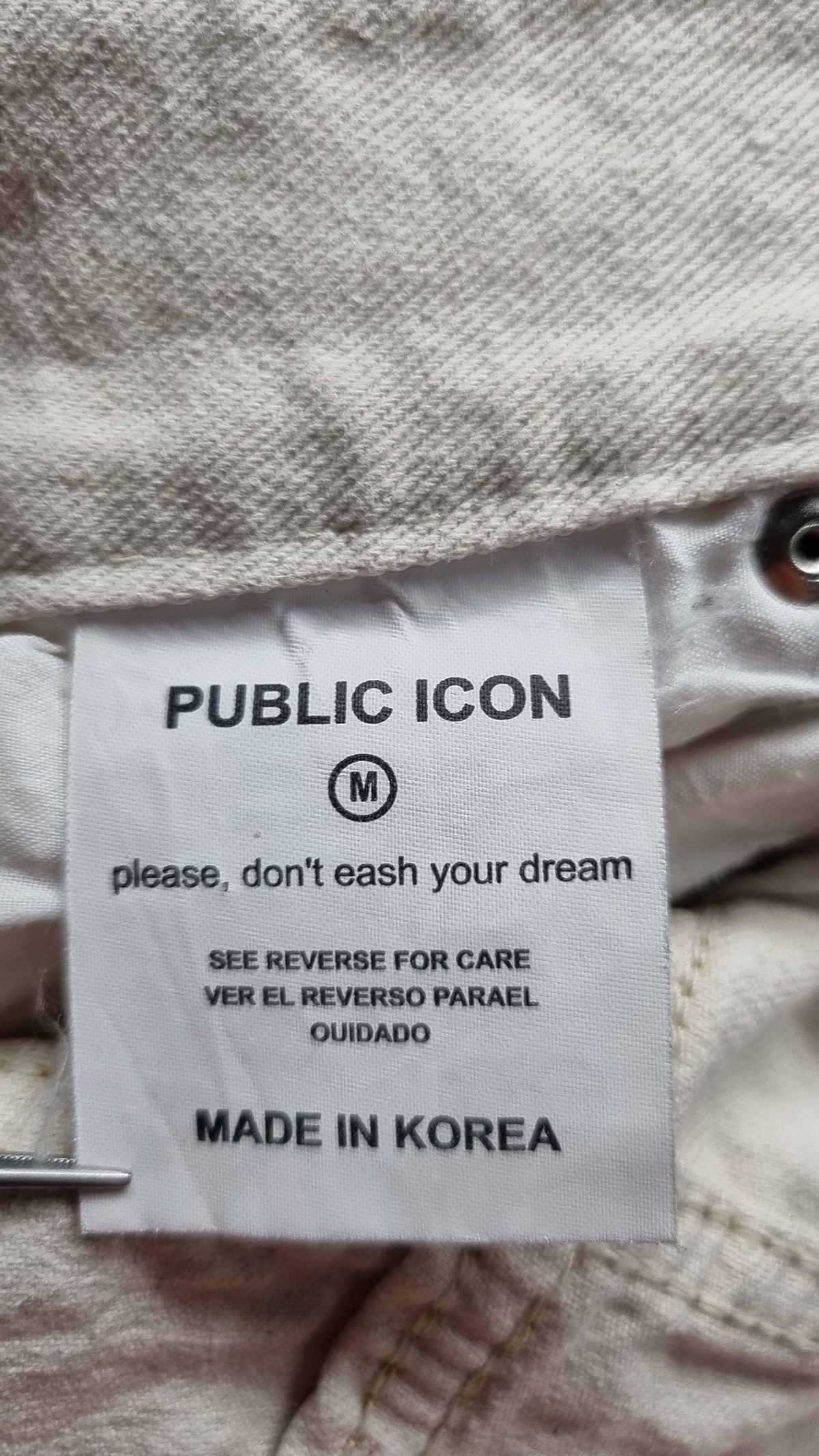 퍼블릭아이콘(PUBLIC ICON) 청/데님 팬츠 M