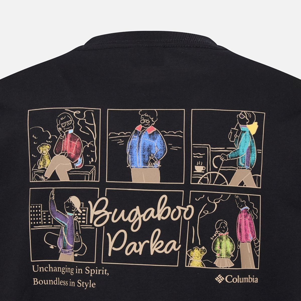 컬럼비아(COLUMBIA) 남성 로스트 브룩 그래픽 긴팔 라운드 티셔츠