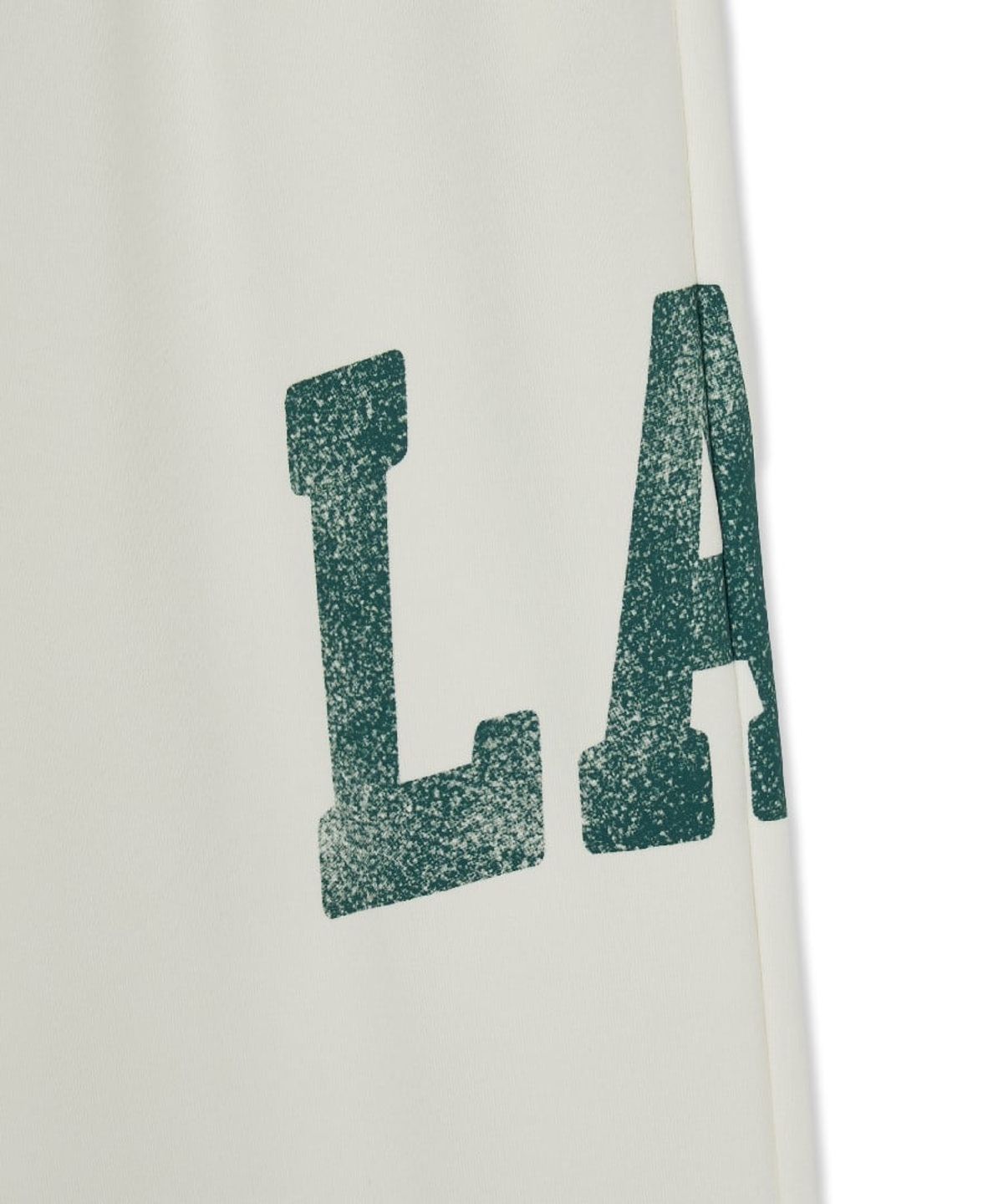엠엘비(MLB) 바시티 크랙 빅레터 메가와이드 팬츠 LA (Cream)
