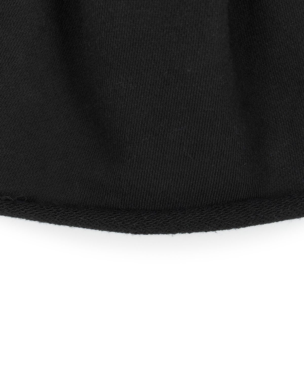 이알에이(ERA) UNISEX ERA RAW EDGE CUT SWEAT BEANIE - BLACK
