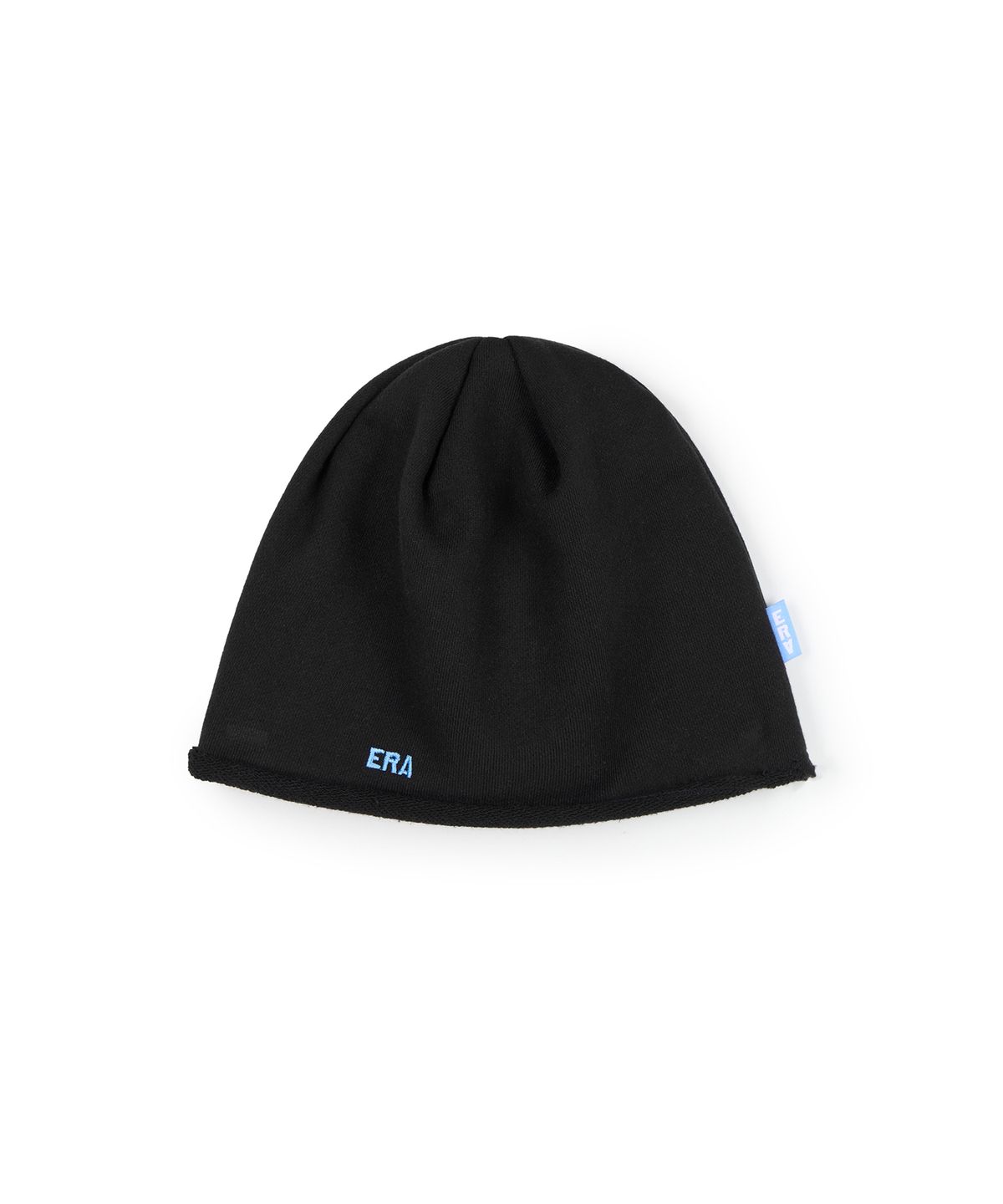 이알에이(ERA) UNISEX ERA RAW EDGE CUT SWEAT BEANIE - BLACK