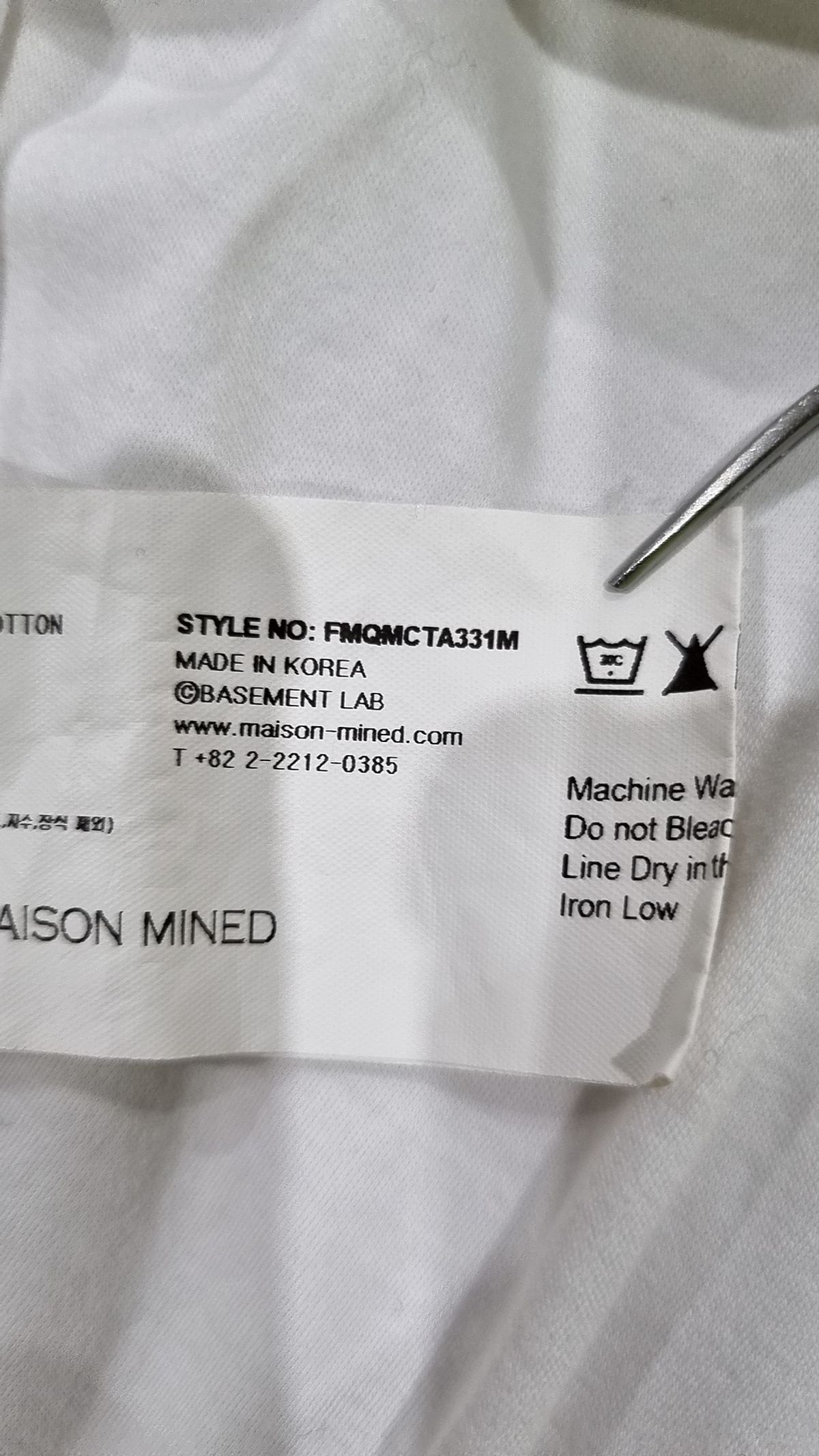 메종미네드(MAISON MINED) 반소매 티셔츠 L
